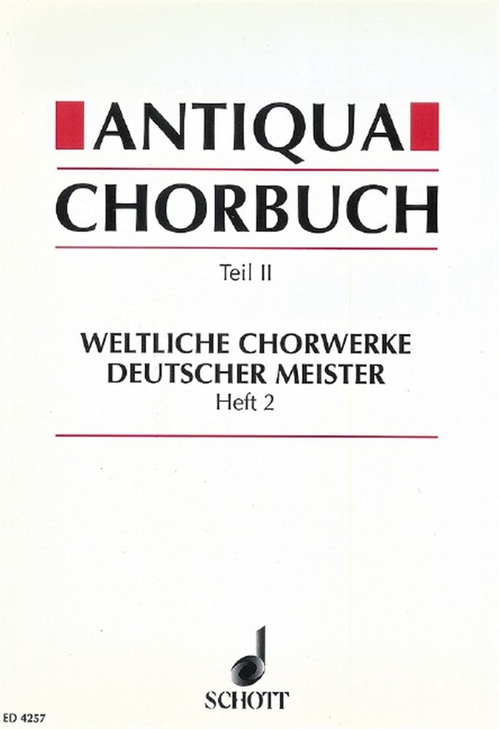 Antiqua-Chorbuch Teil II / Heft 2